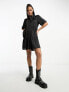 JDY satin smock mini dress in black M - фото #7