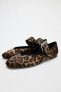 BALLET FLATS WITH ANIMAL PRINT