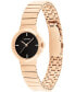 Women's Three Hand Carnation Gold-Tone Stainless Steel Bracelet Watch 25mm