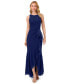 ფოტო #1 პროდუქტის Women's Sleeveless Ruffled High-Low Gown