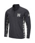 Men's Charcoal Nebraska Huskers OHT Military-Inspired Appreciation Digi Camo Quarter-Zip Jacket