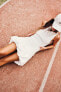 Фото #4 товара Платье объемного кроя в рубчик ZARA
