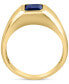 ფოტო #5 პროდუქტის EFFY® Men's Sapphire Ring (2-3/8 ct. t.w.) in 14k Gold
