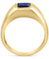 Фото #5 товара EFFY® Men's Sapphire Ring (2-3/8 ct. t.w.) in 14k Gold