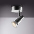 Фото #1 товара IMPTS LED Ceiling Spotlight 1 Bulb Ceiling Light Living Room Lamp Ceiling Spotlight Swivel Lamp Includes 1 x 3 W Bulb GU10 Warm White Matt Nickel