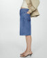 Фото #2 товара Джинсовые длинные женские шорты MANGO из хлопка