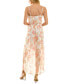 Фото #2 товара Платье As U Wish с высоким/низким подолом из шифона с цветочным принтом