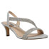 Фото #2 товара Nina Nieves Rhinestone Slingback Womens Silver Dress Sandals NIEVES-SILVER