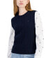 ფოტო #2 პროდუქტის Women's Layered-Look Sweater Vest