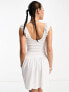 Фото #2 товара COLLUSION textured seamed mini sundress in white