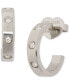 ფოტო #1 პროდუქტის Gold-Tone Small Pavé Huggie Hoop Earrings, 1"