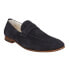 Фото #4 товара Lucchese Navy Snuff Suede Loafer Plain Toe Dress Mens Blue BL4000