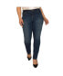 ფოტო #1 პროდუქტის Plus Size Basic 5-Pocket Skinny Jeans