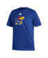 Фото #3 товара Men's Royal Kansas Jayhawks Logo Fresh T-shirt