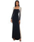 ფოტო #2 პროდუქტის Petite Embellished Colorblocked Gown