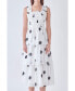 Фото #1 товара Women's Polka Dot Midi Smocked Dress