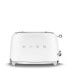 SMEG toaster TSF01WHMEU (Mat White) - 2 slice(s) - White - Plastic - Stainless steel - Buttons - Level - Rotary - China - 950 W