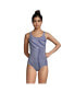 ფოტო #3 პროდუქტის Women's Long Scoop Neck Soft Cup Tugless Sporty One Piece Swimsuit Print