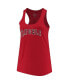 Фото #3 товара Women's Red Los Angeles Angels Plus Size Swing for the Fences Racerback Tank Top