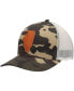 Men's Camo Illinois Icon Woodland State Patch Trucker Snapback Hat