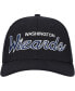 ფოტო #3 პროდუქტის Men's Black Washington Wizards MVP Team Script 2.0 Stretch Snapback Hat
