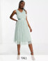 Фото #1 товара Anaya with Love Tall – Midikleid aus Tüll mit Schleifendetail an der Taille in Misty Jade