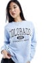 New Look Colorado logo sweatshirt in light blue