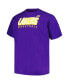 ფოტო #2 პროდუქტის Men's Purple, Gold Los Angeles Lakers Big and Tall Short Sleeve and Long Sleeve T-shirt Set