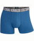 ფოტო #6 პროდუქტის Men's Cotton Blend Trunks in Travel Bag, Pack of 5