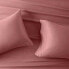 King 500 Thread Count Washed Supima Sateen Solid Pillowcase Set Rose - Casaluna