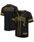 Фото #2 товара Men's Black Wyoming Cowboys Free Spirited Mesh Button-Up Baseball Jersey