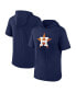 Фото #1 товара Men's Navy Houston Astros Short Sleeve Hoodie T-shirt