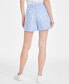 Фото #4 товара Women's Cotton Stripe Pull-On Shorts, Created for Macy's