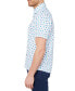 Men's Slim-Fit Dot Print Button-Down Performance Shirt