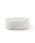 31.49" Round Coffee Table, Sturdy Fiberglass Table For Living Room, White, No Need Assembly.White