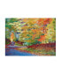 Фото #1 товара David Lloyd Glover Walking in Autumn Canvas Art - 15" x 20"