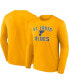 Фото #1 товара Men's Gold St. Louis Blues Team Victory Arch Long Sleeve T-shirt