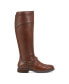 Фото #2 товара Women's Mira Round Toe High Shaft Casual Regular Calf Boots