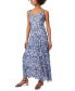Фото #3 товара Платье женское Jones New York с принтом и многоуровневым вырезом Горловина