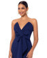 Women's Strapless Bow-Front Scuba Crepe Dress