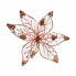 Decorative Flower Golden Pink Plastic 25 x 25 x 7 cm (12 Units)