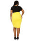 Фото #2 товара Plus Size Molly Pencil Skirt