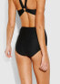 Фото #3 товара Seafolly 237325 Womens La Luna High Waisted Bikini Swimwear Black Size 10 US