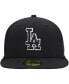 Фото #3 товара Men's Los Angeles Dodgers Black on Black Dub 59FIFTY Fitted Hat