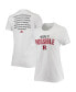 Фото #1 товара Women's White Rutgers Scarlet Knights More Is Possible T-shirt