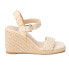 BEACH by Matisse Getty Espadrille Wedge Womens Beige Casual Sandals GETTY-893