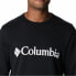 Фото #3 товара Толстовка без капюшона мужская Columbia Logo Fleece Crew Чёрный