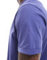 ASOS DESIGN essential crew neck t-shirt with roll sleeve in blue