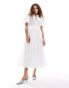 Sister Jane embroidered midi dress in white