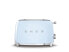 Фото #1 товара SMEG toaster TSF01PBEU (Pastel Blue) - 2 slice(s) - Blue - Steel - Buttons - Level - Rotary - China - 950 W